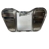 储物箱置物盒储物箱改装 前护杠通用保险杠前置手工不锈钢摩托车