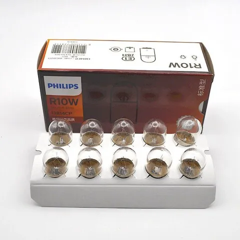 飞利浦转向灯尾灯正品刹车灯灯泡汽车R10W13814CP24V13821R5W