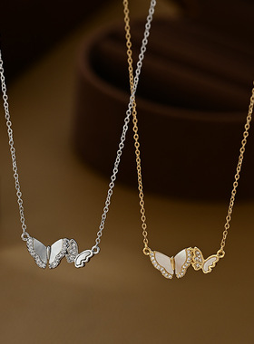 金电镀微镶锆石气质锁骨链