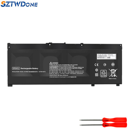 适用惠普HP暗影精灵4/Pro 5代 TPN-Q211 15-dc SR04XL 笔记本电池