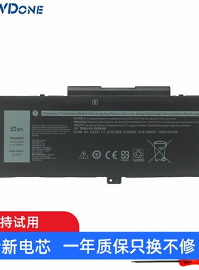 适用戴尔Latitude 5420 5520 P137G P104F RJ40G WY9DX笔记本电池