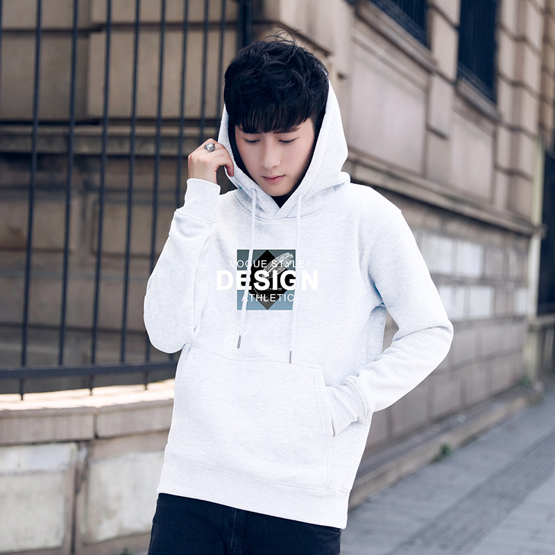 8074-P37-卫衣长袖T恤学生大码上衣男款班服潮,男装T恤,星座1202-2（原1218-2）