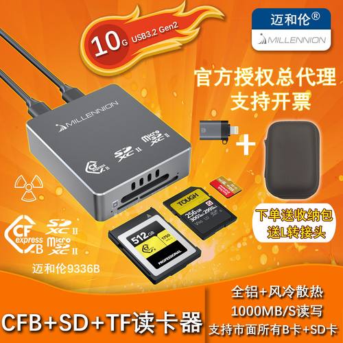 迈和伦CFBSDTF三合一风冷读卡器