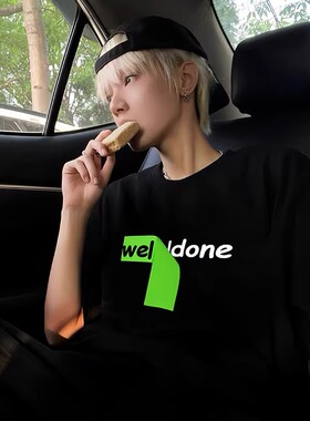 WELLDONE TRACK*26SS小众高街潮牌美式宽松纯棉短袖T恤夏季