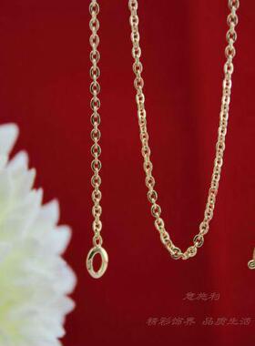 韩国工厂14K包金吊坠长款毛衣链