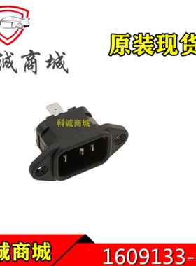 1609133-3  TE泰科 电源接入连接器 插座，公型片状插脚