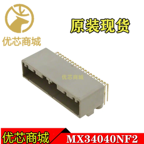 JAE连接器 MX34040NF2 插座针座40Pin 间距2.2mm 弯针 原装现货