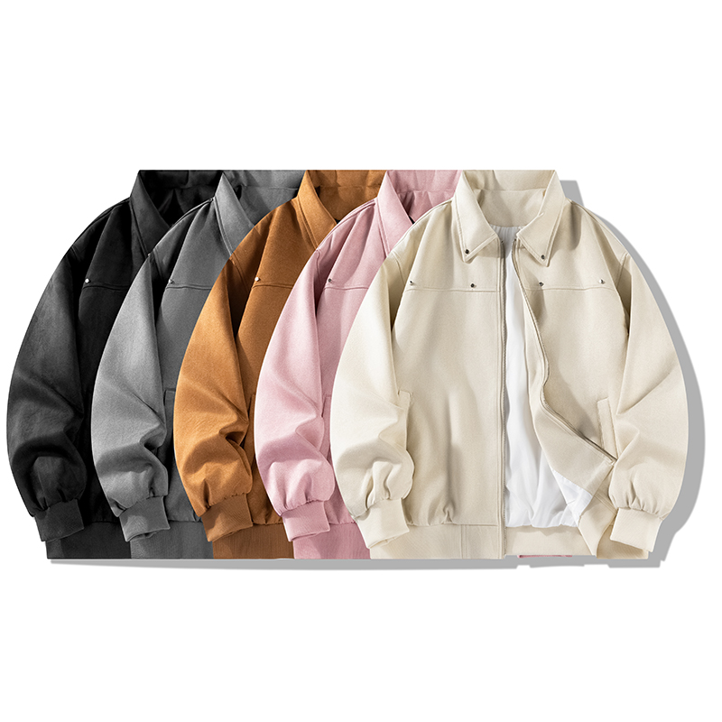 男士麂皮绒夹克学生百搭外套