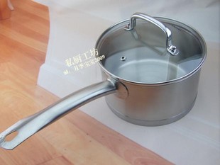 尖货特厚外贸孤品18/10不锈钢奶锅小汤锅单柄奶锅14cm16cm18cm20m