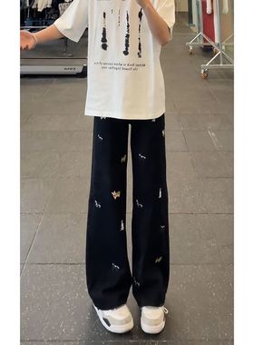 原版质量网图D790带半松紧腰浅色黑色32到3XL