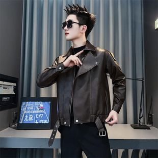 网图原版 质量PU9152黑色棕色咖啡色55M到3XL