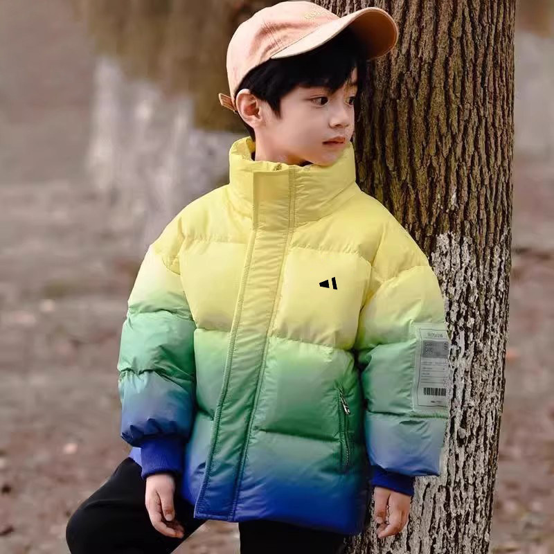 奥莱品牌反季清仓儿童羽绒服男童加厚保暖男孩洋气韩版时尚外套潮
