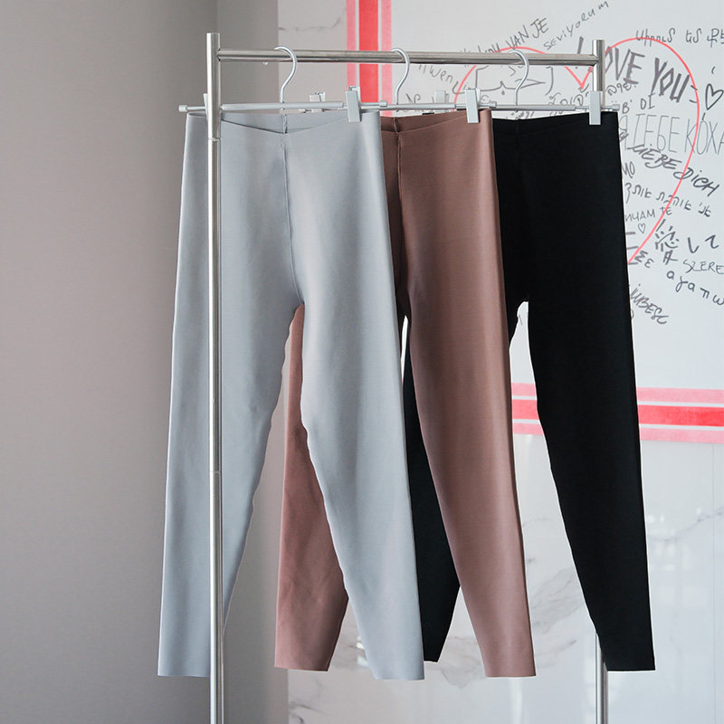 初花樱1200D可爱茶茶升温裤秋冬季亚光双面慕斯绒加厚微压打底裤