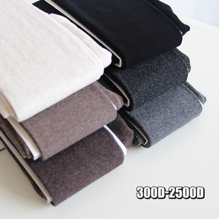 初花樱300 袜远红外中厚显瘦秋冬加绒保暖 2500金棉细抽条基础连裤