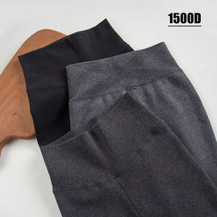 保暖加绒高腰外穿打底裤 初花樱1500D塑型六段分压抽条连裤 袜冬季