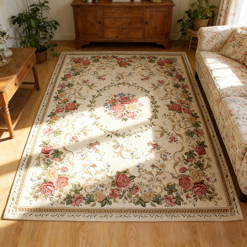 欧式地毯客厅法式复古田园茶几垫卧室床边毯进门地垫机洗拍照摄影,居家布艺,地毯,淘宝优惠券,粉丝福利购,淘宝优惠卷