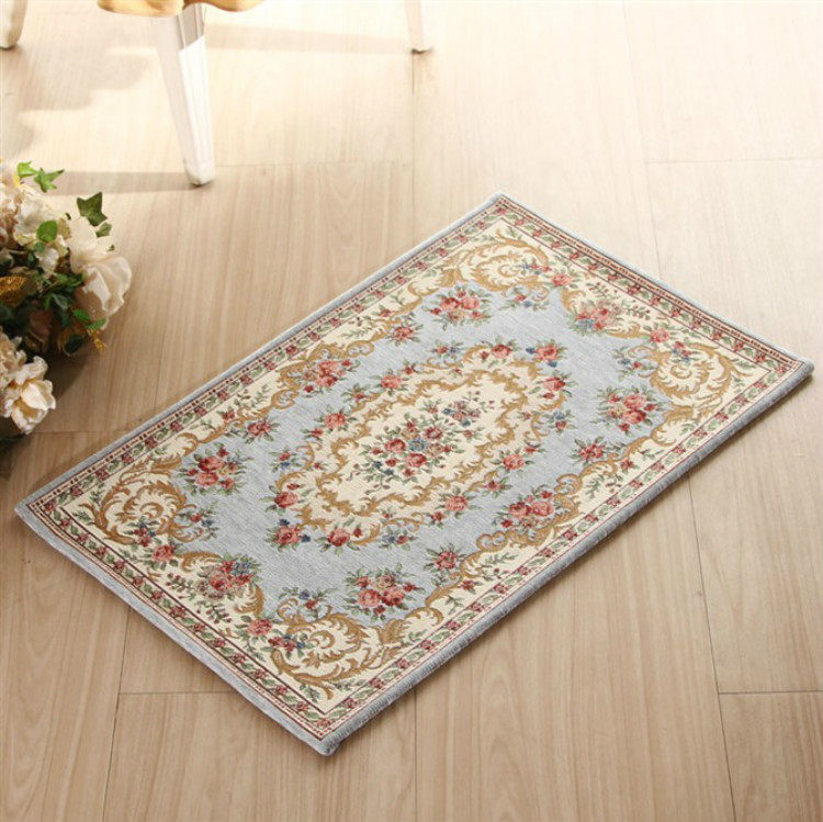 欧式地毯客厅美式乡村田园玄关地垫子门垫门厅脚垫飘窗好打理机洗