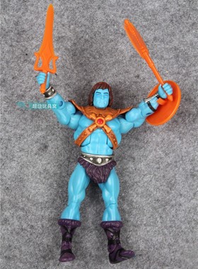 祖国版经典动画人物宇宙的巨人希曼蓝色Fake6寸可动手办摆件