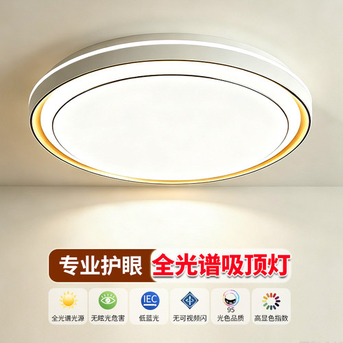 鸿佑全光谱护眼简约现代吸顶灯