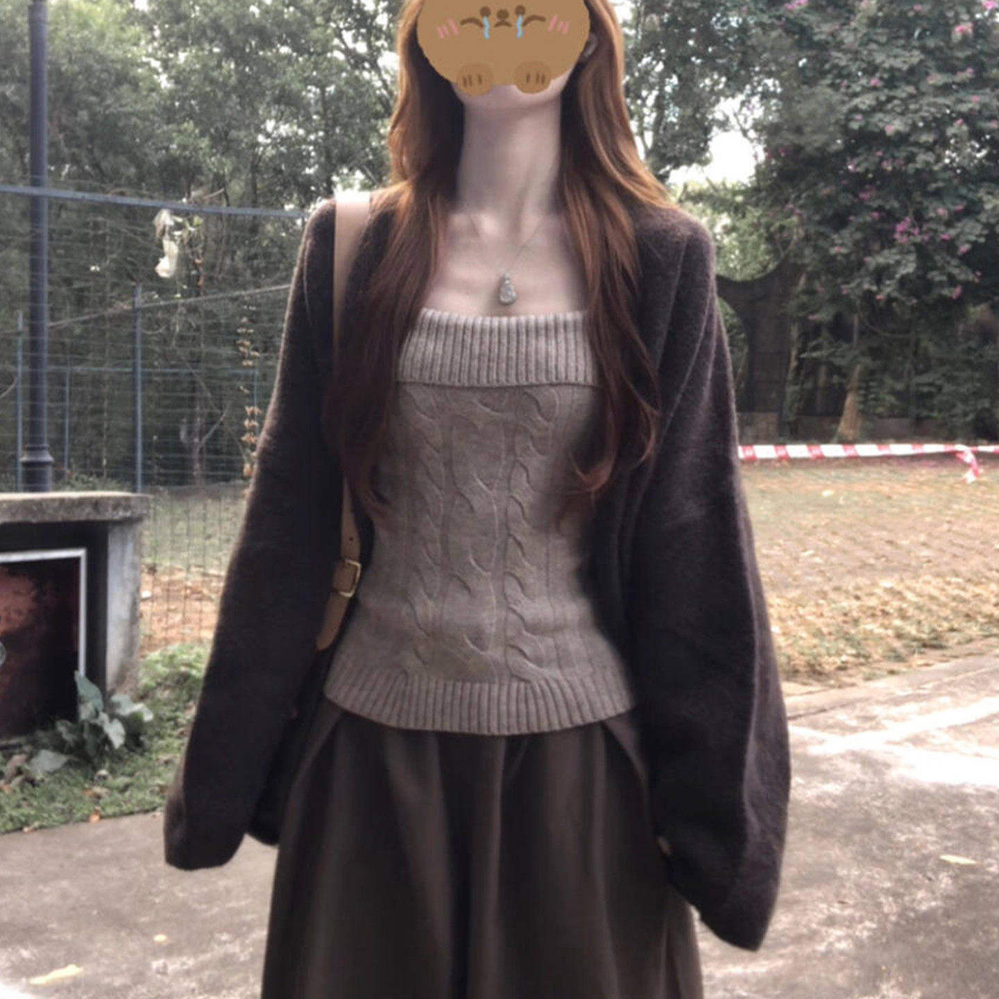 慵懒高级感毛衣套装女202
