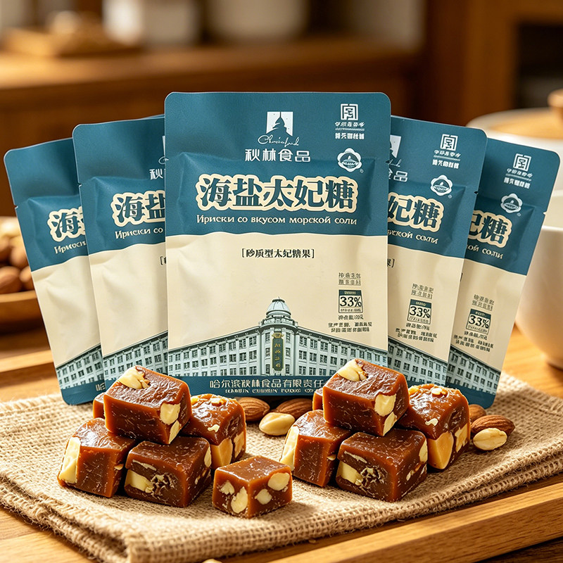 秋林海盐太妃糖咸鲜风味独立装