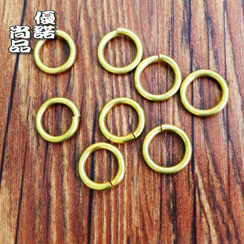纯铜开口圈环 黄铜开口环 20MM开口圈 钥匙环 皮具DIY配件