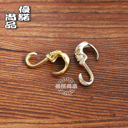 配饰黄铜diy骷髅头黄铜皮手环