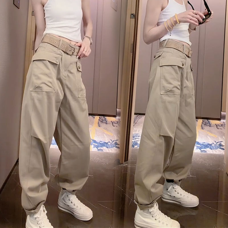 weisu唯速52914春新款欧货休闲裤大兜设计卡其色洋气时尚工装裤女,女装/女士精品,时尚工装裤,淘宝优惠券,粉丝福利购,淘宝优惠卷