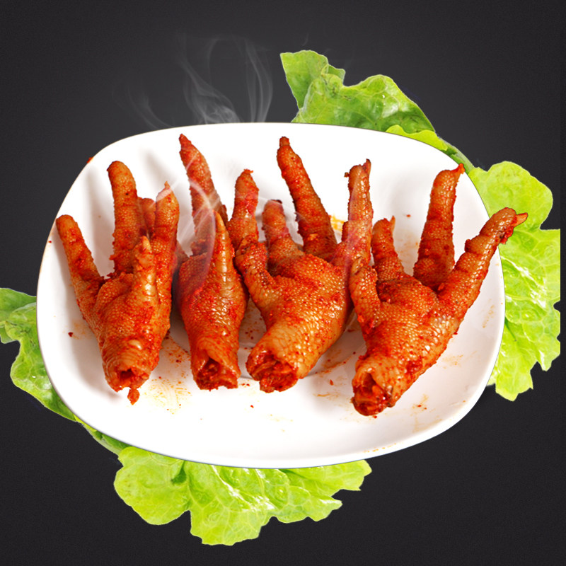 熏鹅鸡爪武夷山特色小吃武夷山熏鹅制作手法香辣鸡爪