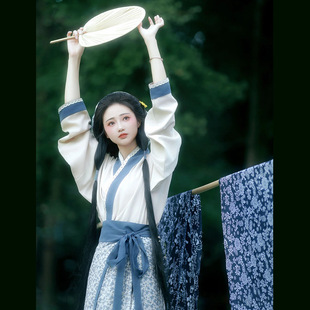 汉服女魏晋风古装成人古风宋制小个子田园风2025新款平民篁岭晒秋