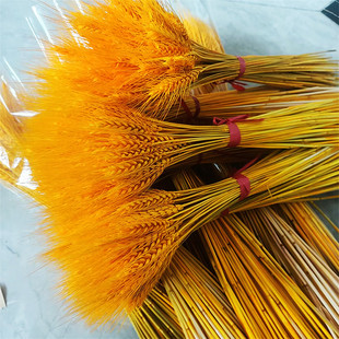 天然麦穗干花包黄金色大麦开业花篮田园装 饰客厅办公室摆件花束