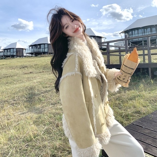 P210 韩系皮毛外套7811 K318 首发2025秋冬新款 新款