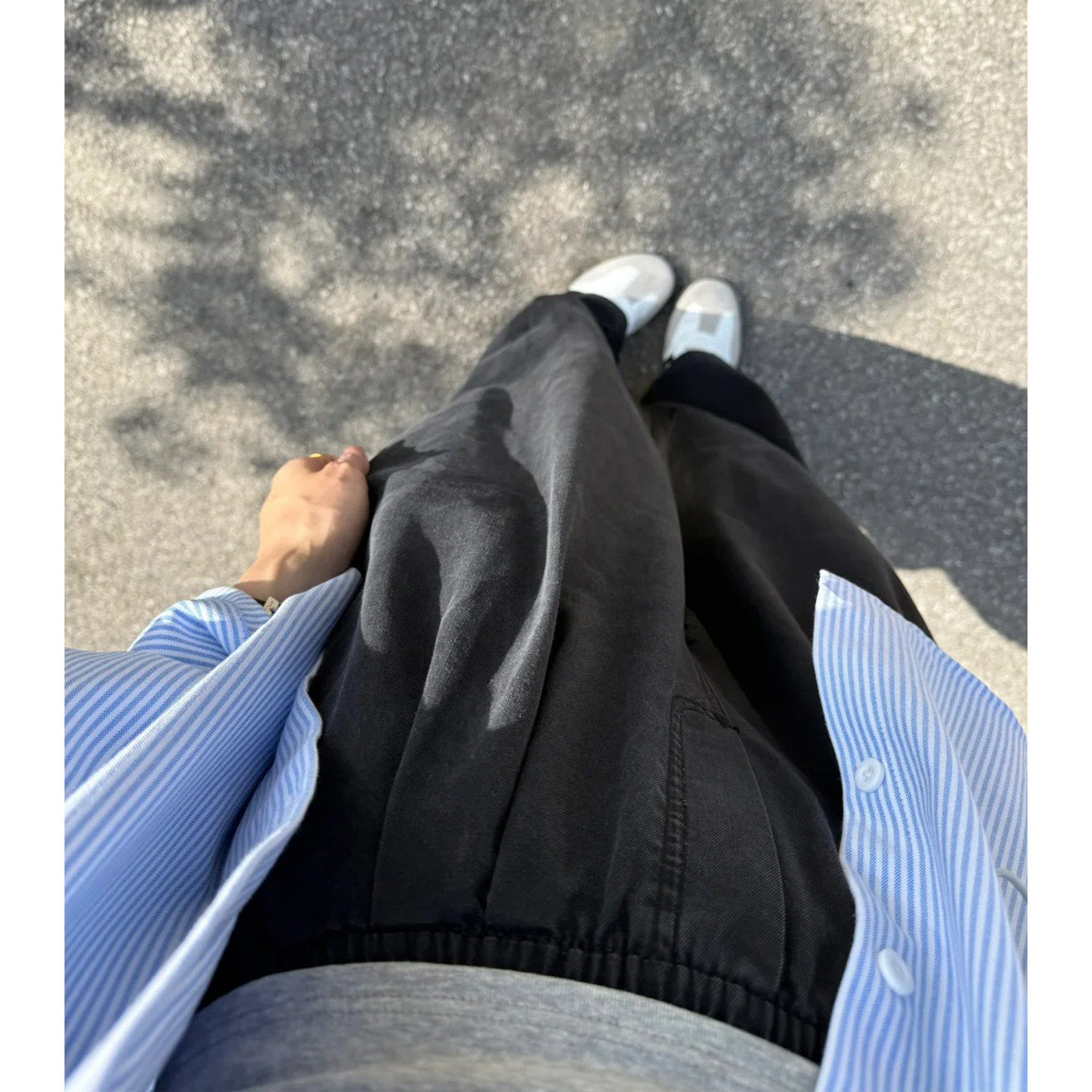 黑色阔腿裤女大码胖mm显瘦天丝牛仔裤小个子梨型身材垂坠感直筒裤