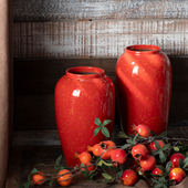 景德镇家居软装 饰品台面书房新中式 陶瓷插鲜干花瓶简约中国风摆件