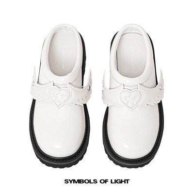 男女款德比一脚蹬包头拖鞋