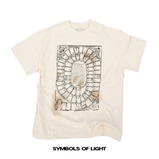 SYMBOLS OF LIGHT 趣味棋盘 最令人愉快的天鹅游戏 短袖男女T恤