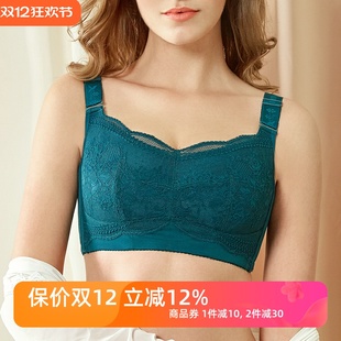 全罩杯ef裹胸罩聚拢侧收大胸显小文胸防走光 大码 抹胸式 内衣女薄款