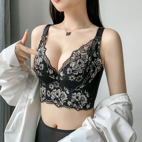 2件减40无钢托薄棉塑身聚拢文胸