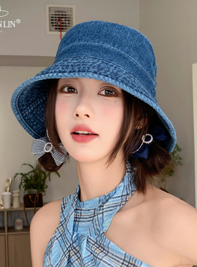 水洗牛仔帽女百搭出游拍照高级感