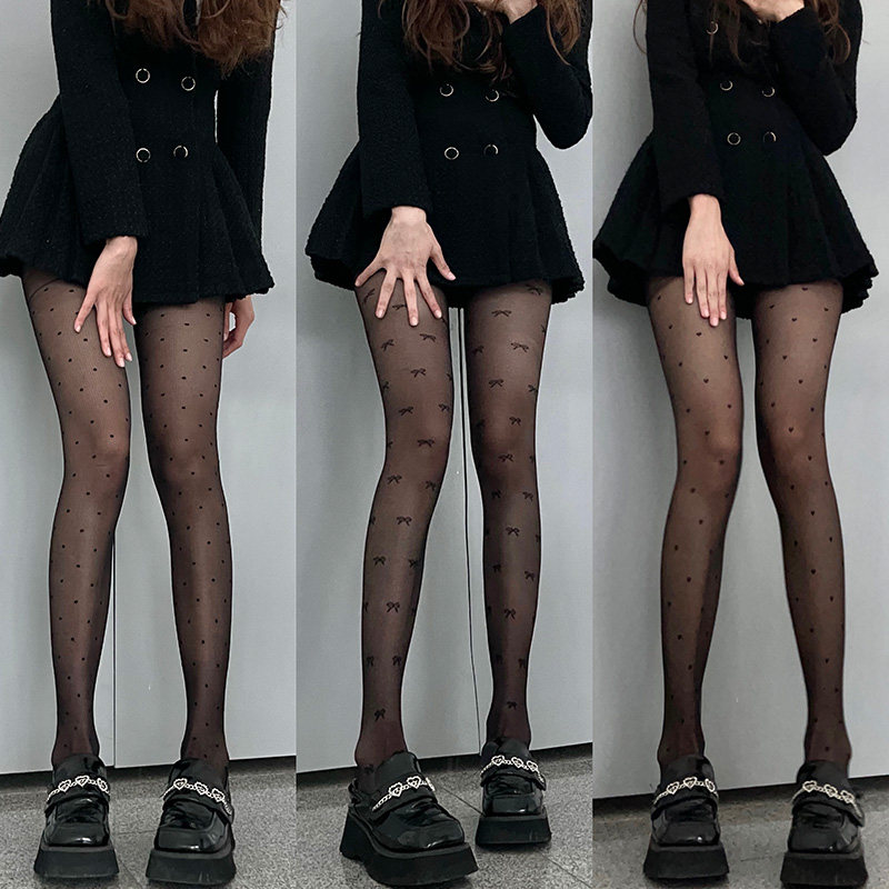 ins网红爆款黑丝日系性感超薄打底裤爱心波点防勾jk辣妹连裤袜女,女士内衣/男士内衣/家居服,连裤袜/打底袜,淘宝优惠券,粉丝福利购,淘宝优惠卷