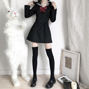 长筒袜子女日系堆堆高筒潮流基础款 学院风可爱jk制服纯色过膝棉袜