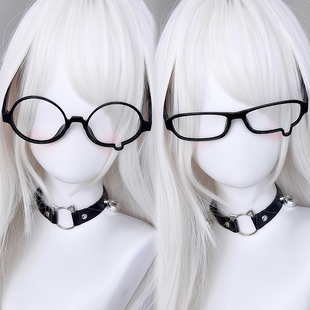 哭哭眼镜框y2k辣妹流泪日系二次元学院cos动漫拍照镜框配饰学生