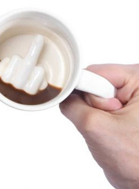 fuck杯子 HAVE A NICE DAY杯 Funny Coffee Mug中指杯外贸马克杯