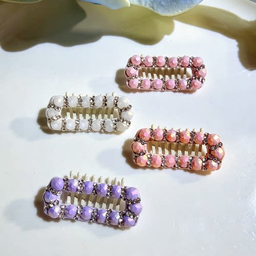 手工磨砂钻狗狗BB夹发夹