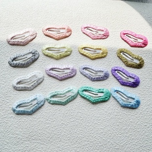 爱心发夹手工迷你碎发宠物bb夹蝴蝶结发夹饰品猫咪头饰约克夏马尔