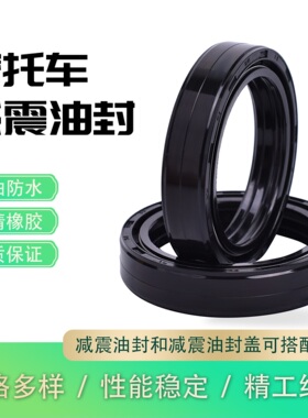 适用哈雷FLT1340 FXST1450 FLS1800 FLHX1690摩托车前叉减震油封