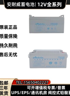 安耐威蓄电池AFMC1238-12V65AH100AH38AH24AH17AH120AH电源UPSEPS