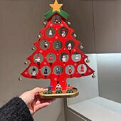 Merry 圣诞节礼物 饰品diy材料包桌面摆件新款 Christmas 圣诞树装