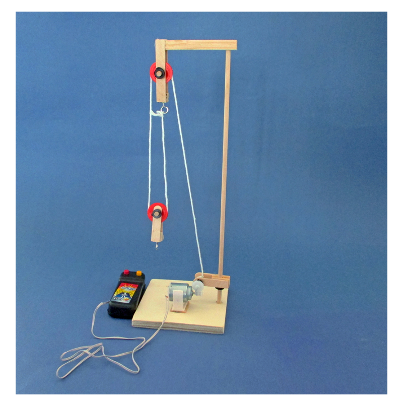 木质遥控起重机学生科技制作发明创造科学课STEAM手工diy材料作业