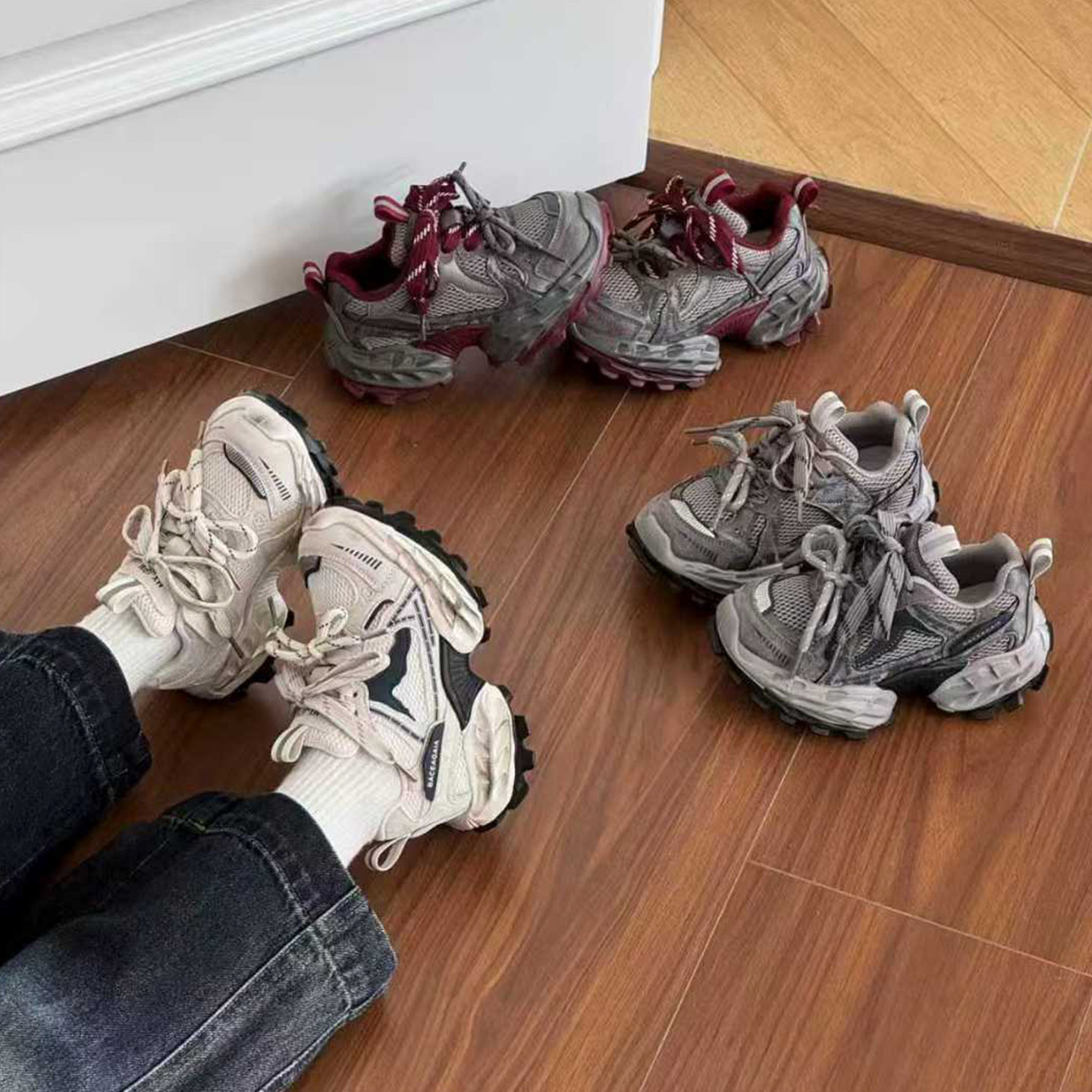 巴黎家厚底儿童老爹鞋2026春款男女童跑步鞋中大童擦色做旧运动鞋,童鞋/婴儿鞋/亲子鞋,运动鞋,淘宝优惠券,粉丝福利购,淘宝优惠卷